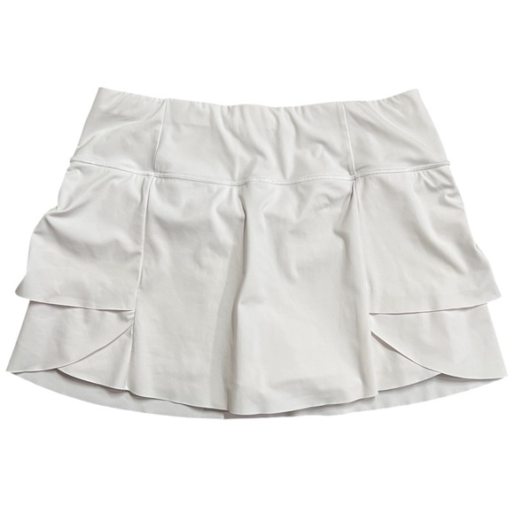 Athleta Pants - Athleta White Pleated Skort Skirt Built in Shorts Tennis Golf Athletic LT